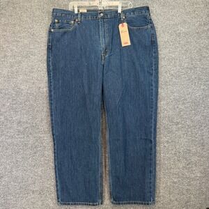 Levis 550 Relaxed Fit Jeans Men 44x30 Blue Tapered Leg Denim Pants NEW
